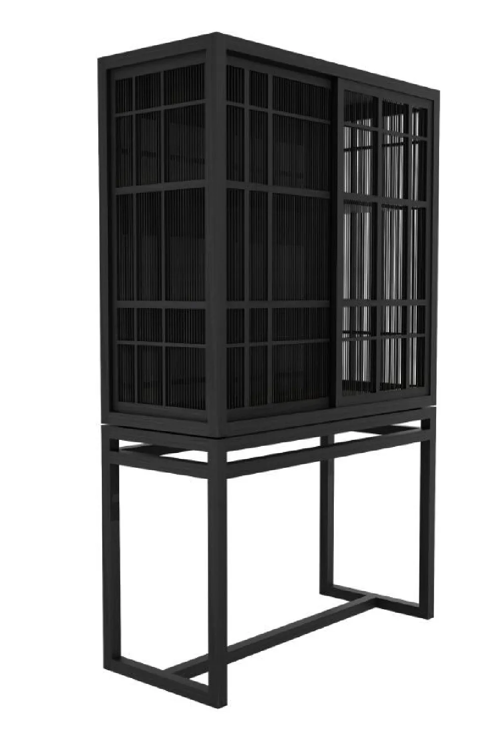 Black Oak Wood Cabinet | Ethnicraft Burung