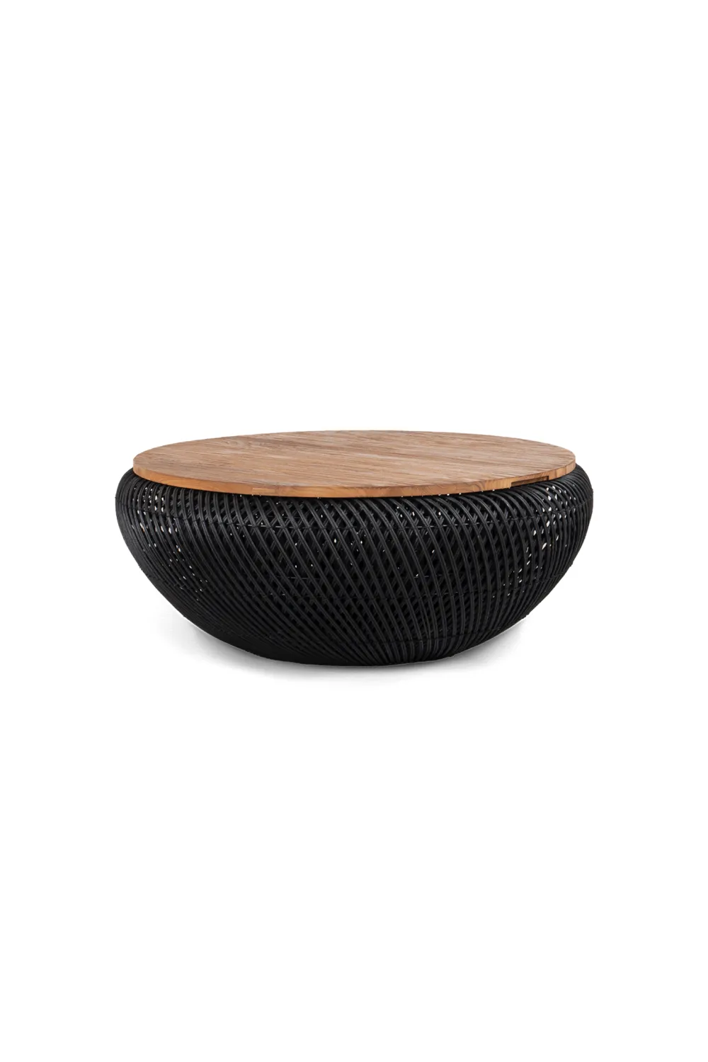 Black Rattan Storage Coffee Table | dBodhi Wave