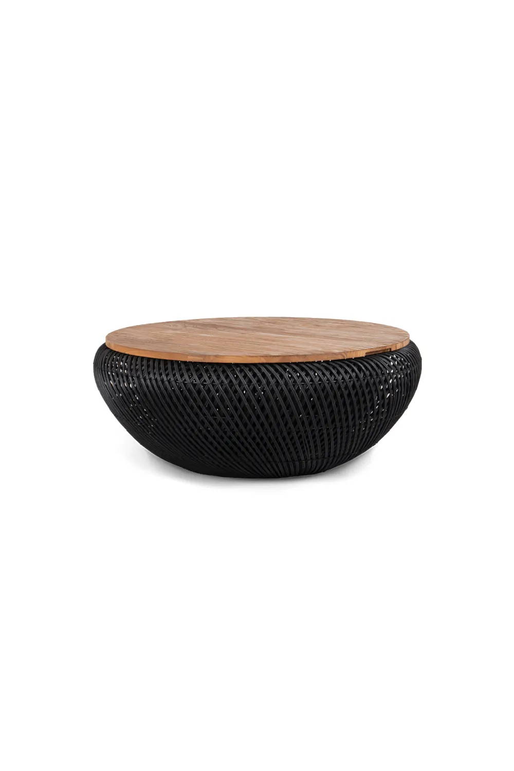 Black Rattan Storage Coffee Table | dBodhi Wave