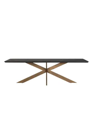 Black Rustic Dining Table | OROA Blackbone