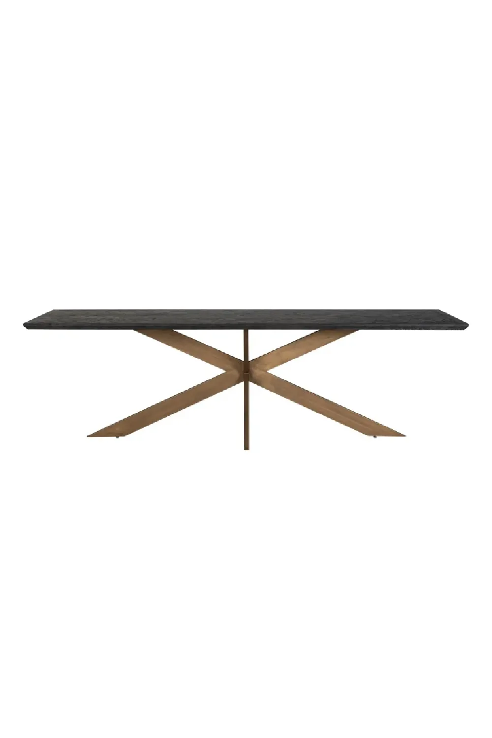 Black Rustic Dining Table | OROA Blackbone