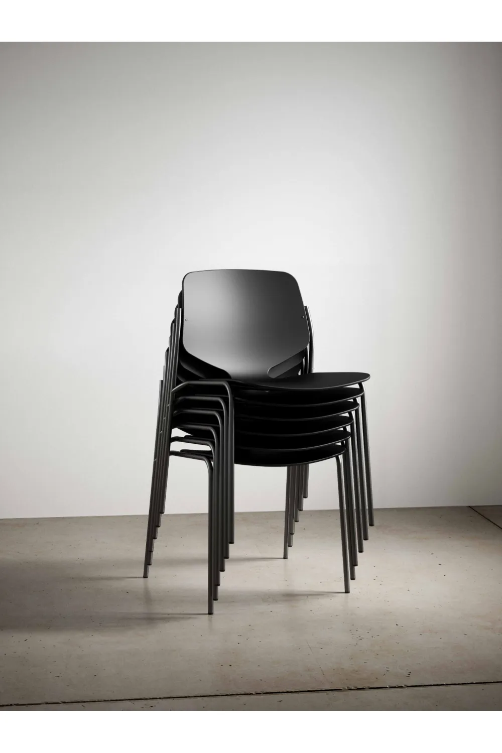 Black Slatted Dining Chair | Mater Nova Sea