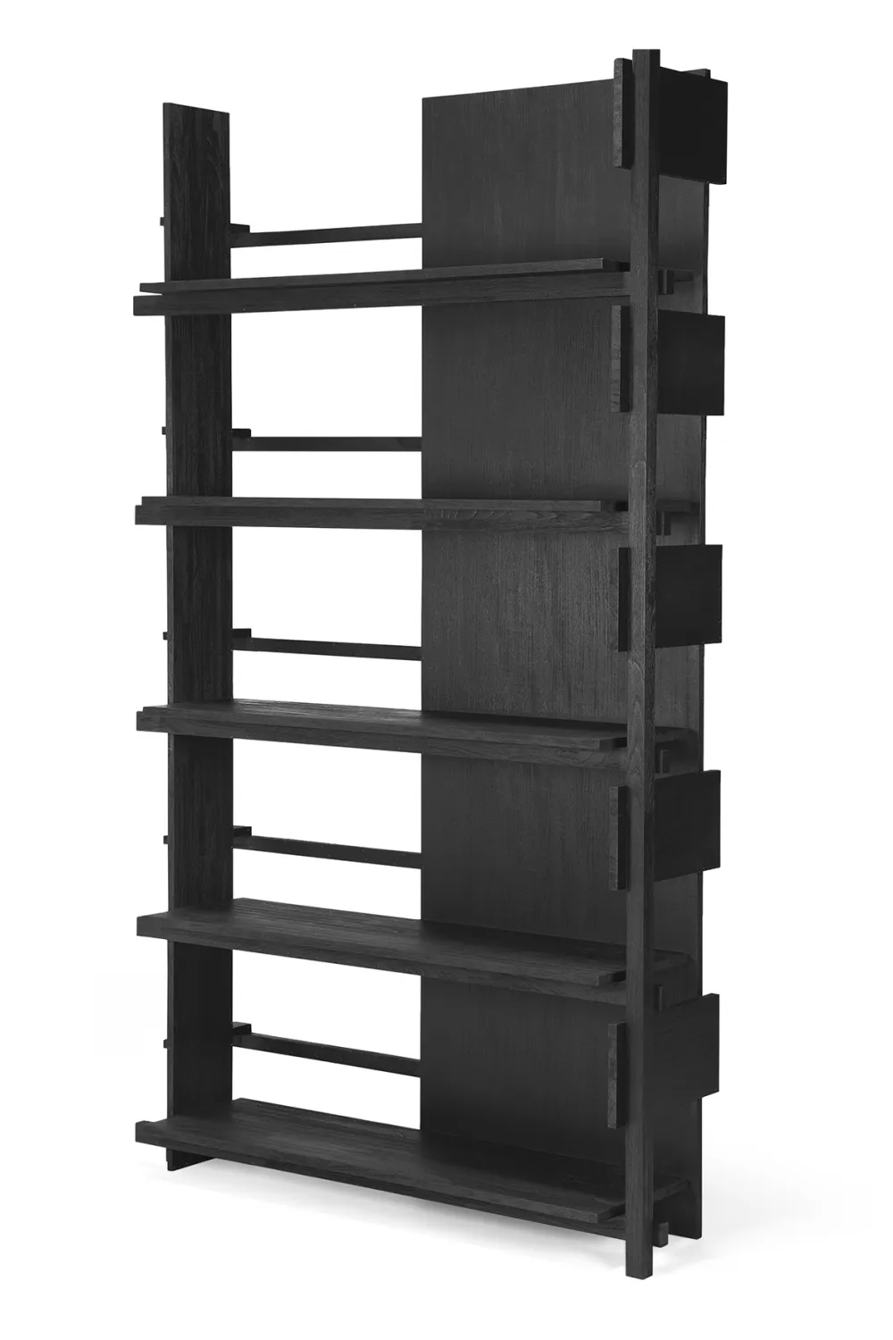 Black Teak Book Rack | Ethnicraft Abstract