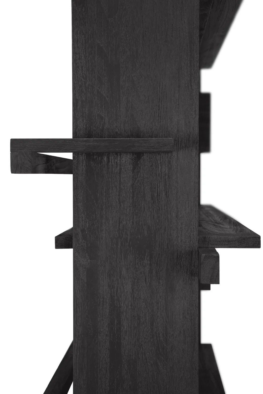 Black Teak Book Rack | Ethnicraft Abstract