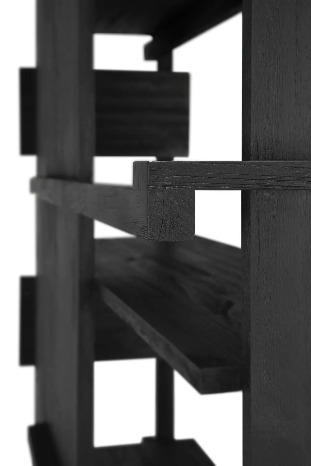 Black Teak Book Rack | Ethnicraft Abstract