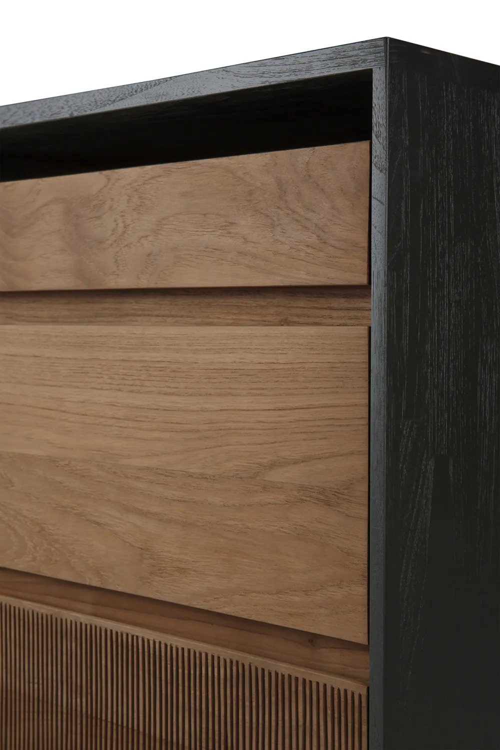 Black Teak Drawer Unit | Ethnicraft Oscar