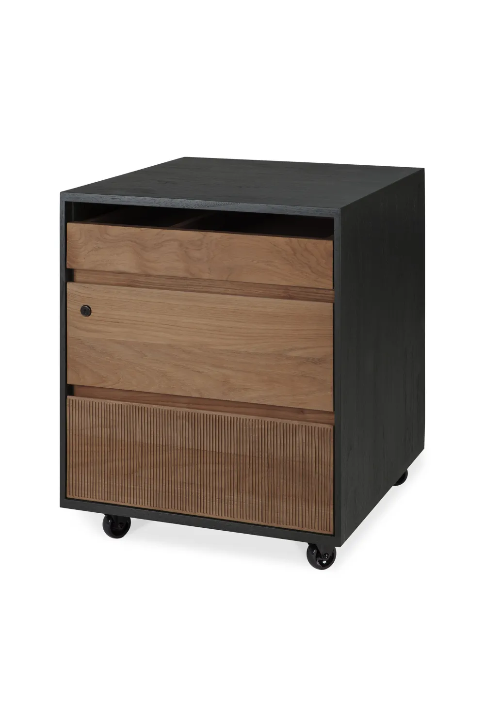 Black Teak Drawer Unit | Ethnicraft Oscar