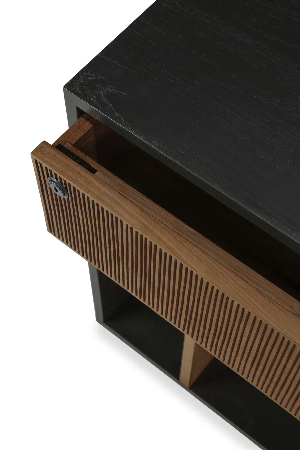 Black Teak Drawer Unit | Ethnicraft Oscar