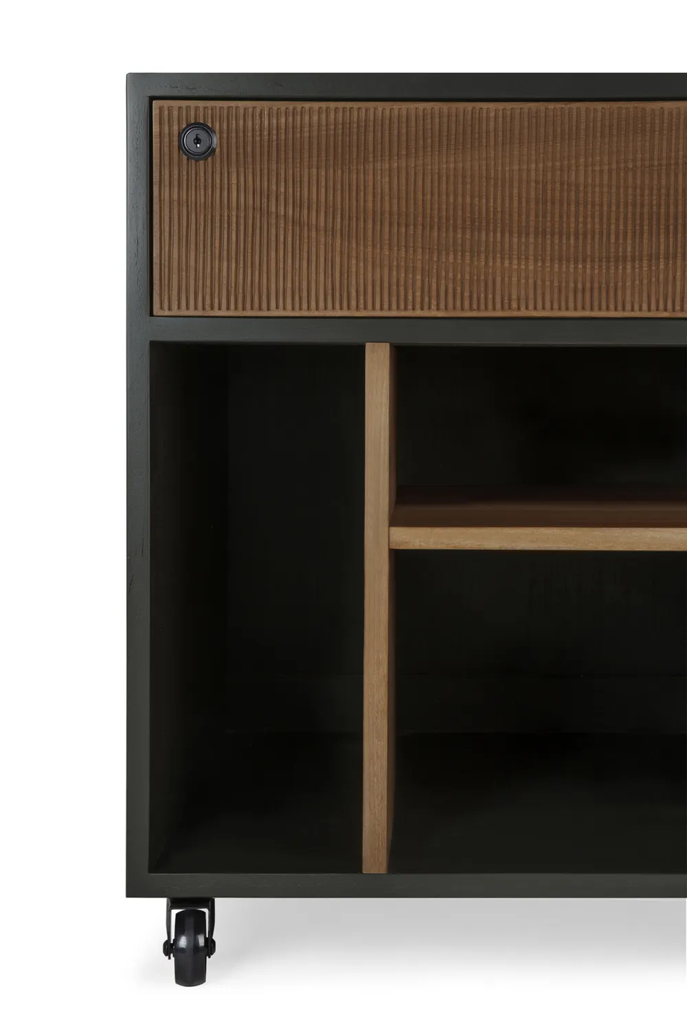 Black Teak Drawer Unit | Ethnicraft Oscar