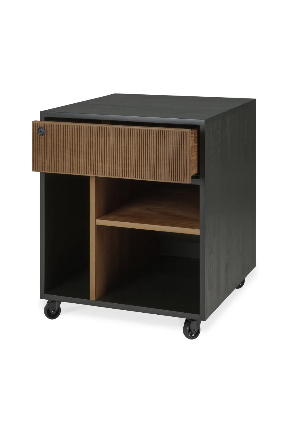 Black Teak Drawer Unit | Ethnicraft Oscar