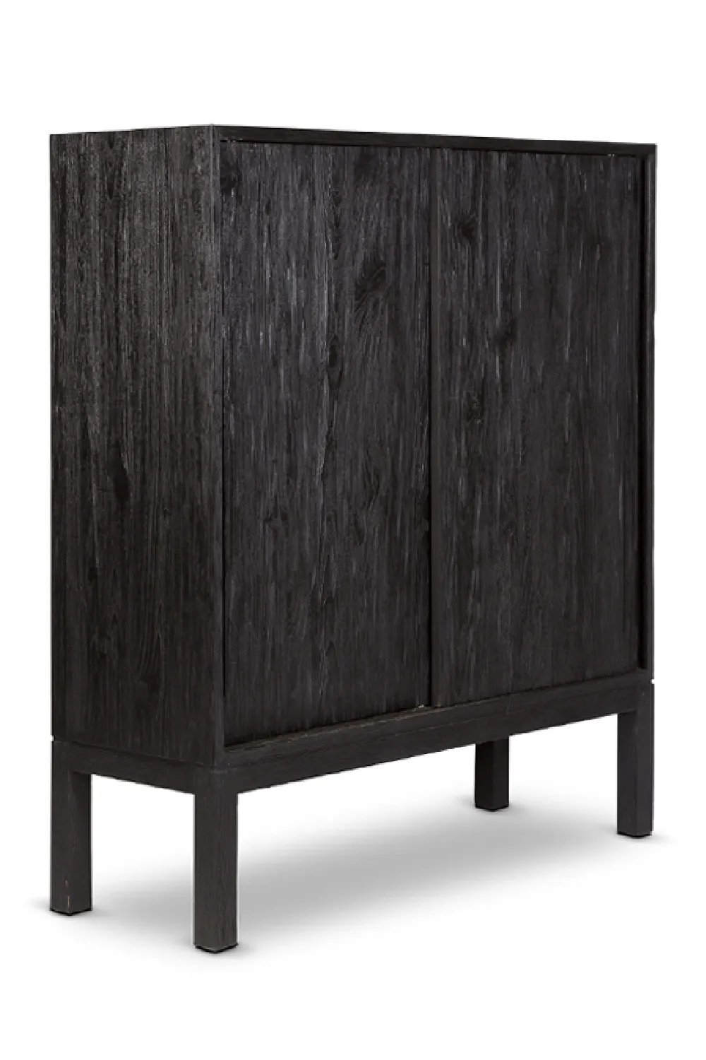 Black Teak Sliding Door Sideboard | Dareels Erosi 110