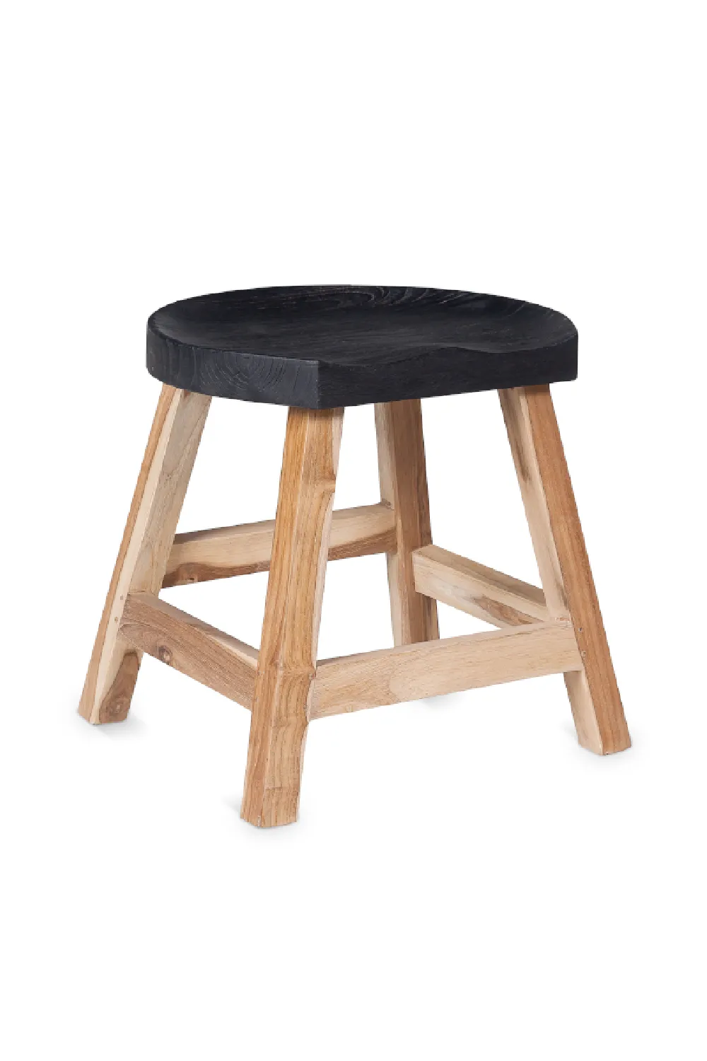 Black Wooden Seat Stool | Dareels King