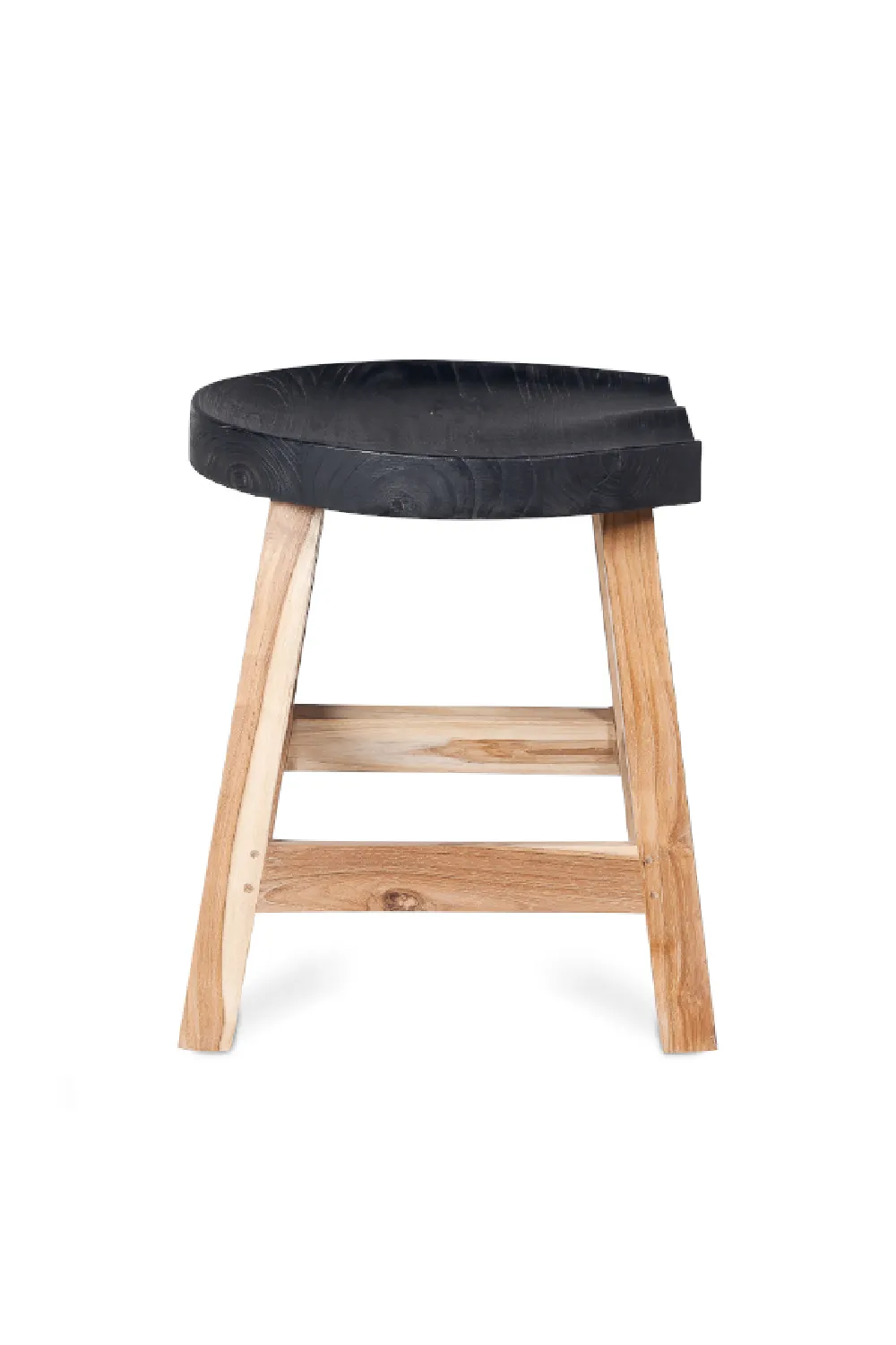 Black Wooden Seat Stool | Dareels King