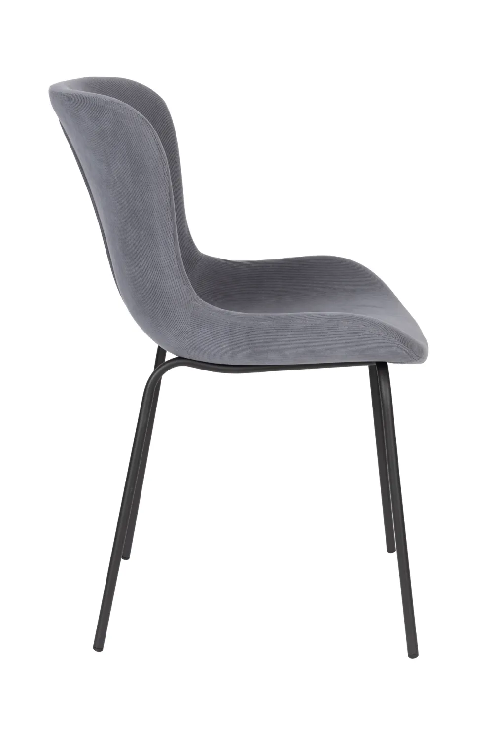 Blue Ribcord Dining Chairs (2) | DF Junzo