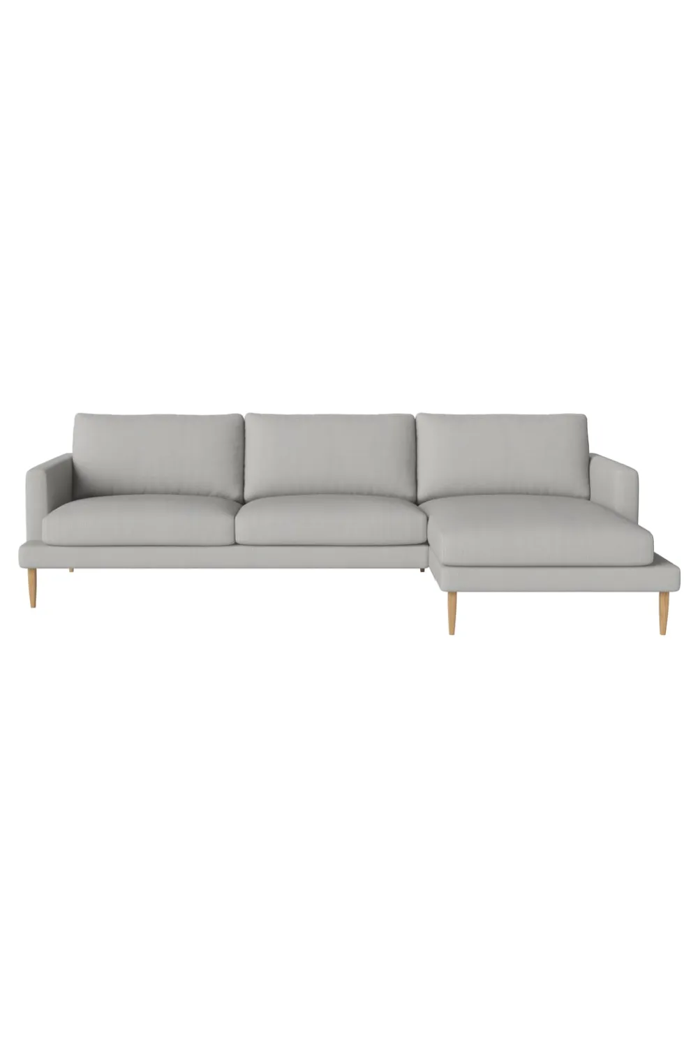 Bouclé 3.5-Seater Chaise Longue Sofa | Bolia Veneda Right