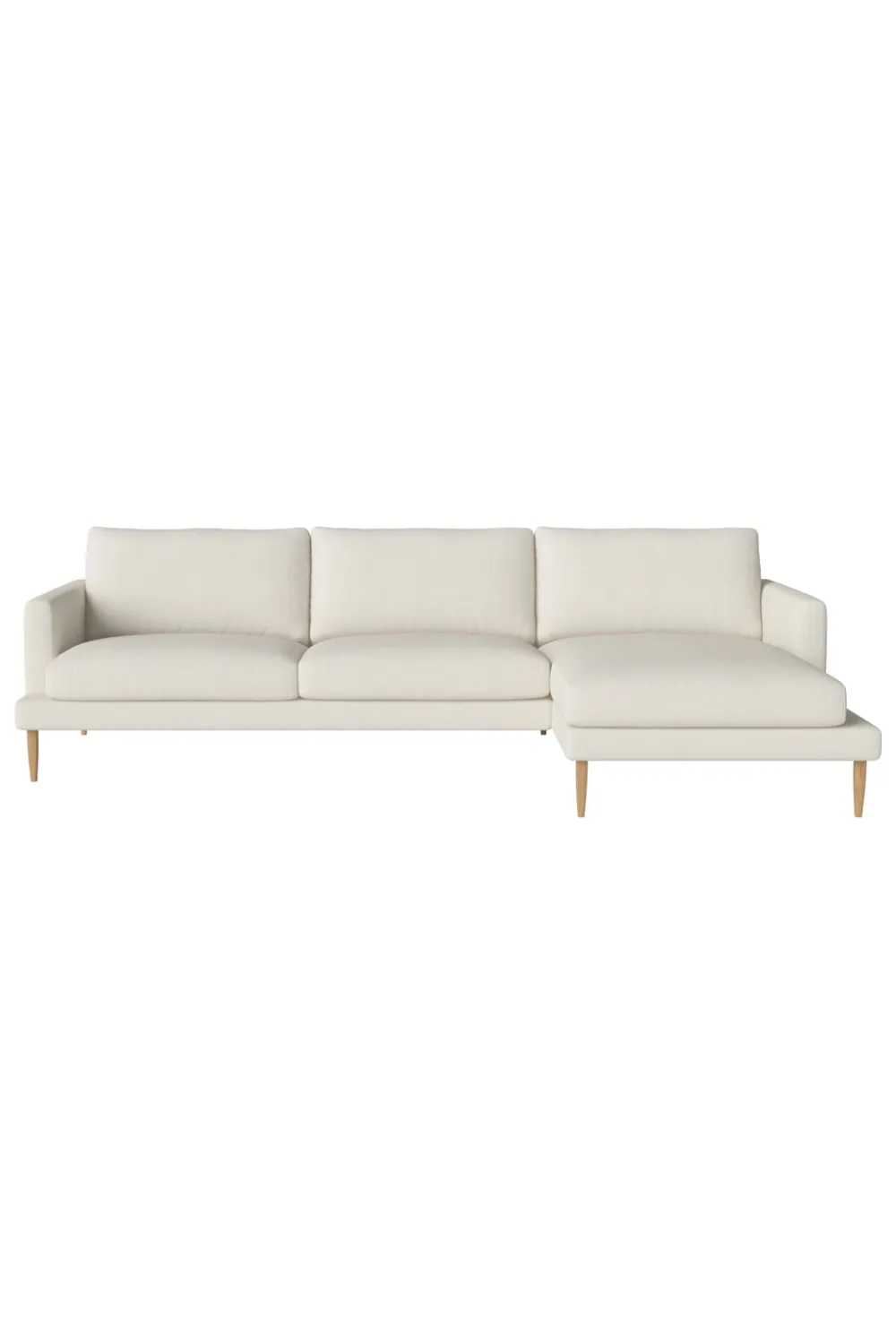 Bouclé 3.5-Seater Chaise Longue Sofa | Bolia Veneda Right