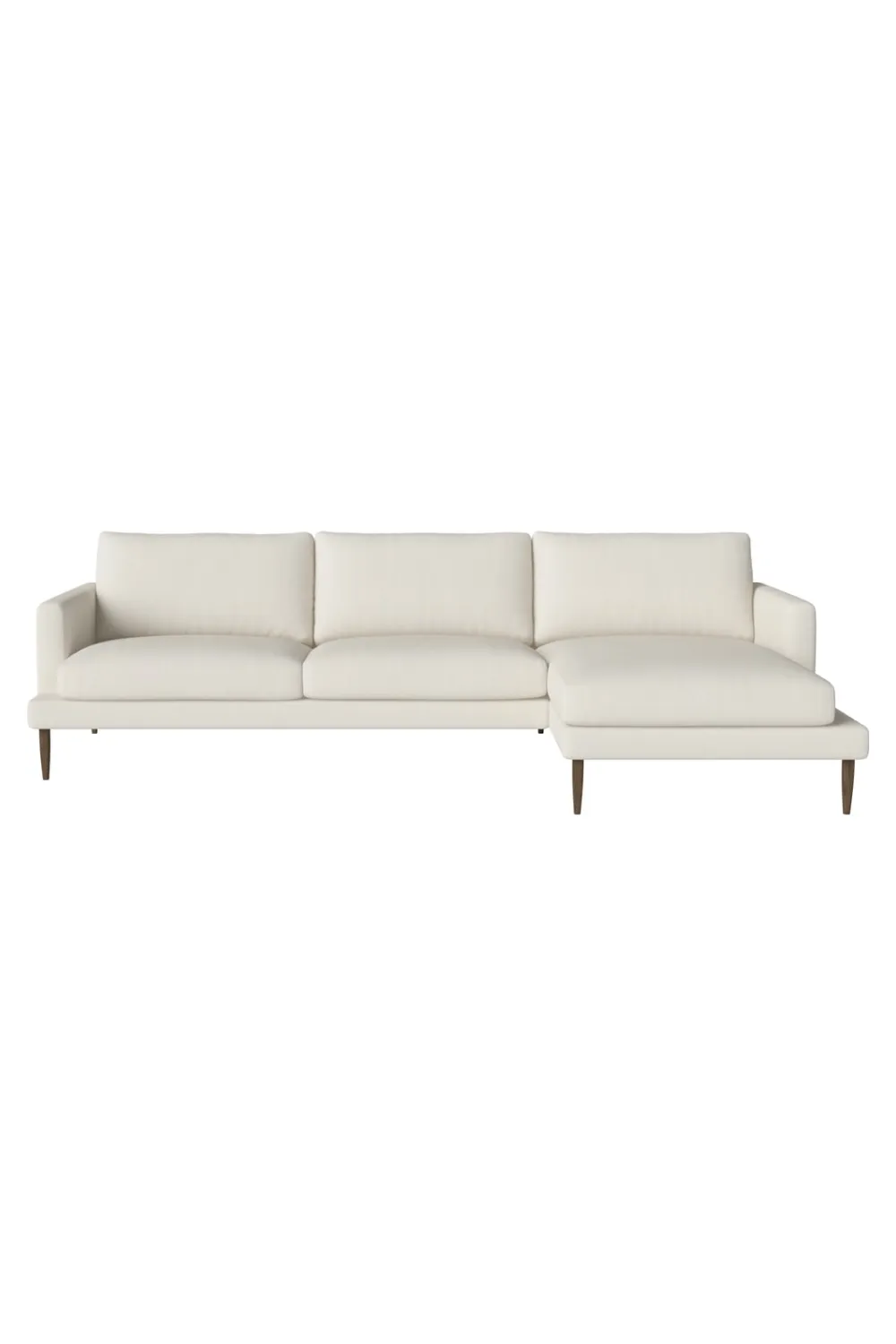 Bouclé 3.5-Seater Chaise Longue Sofa | Bolia Veneda Right