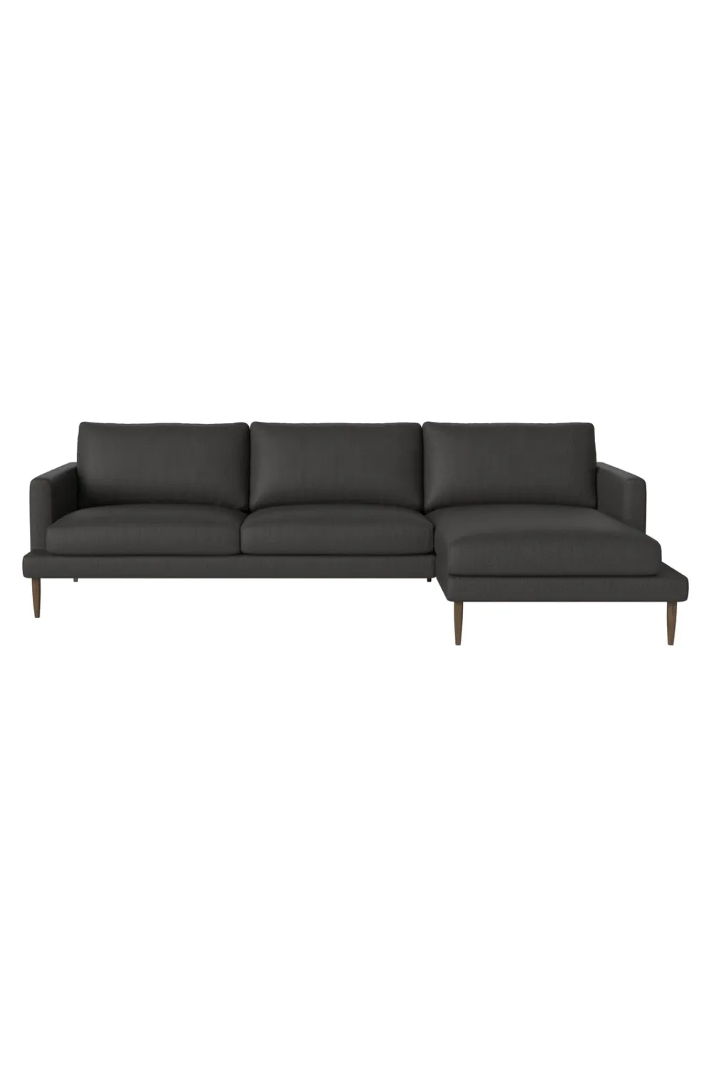 Bouclé 3.5-Seater Chaise Longue Sofa | Bolia Veneda Right