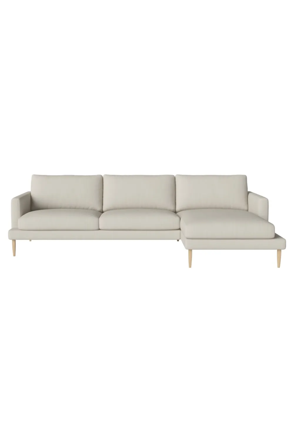 Bouclé 3.5-Seater Chaise Longue Sofa | Bolia Veneda Right