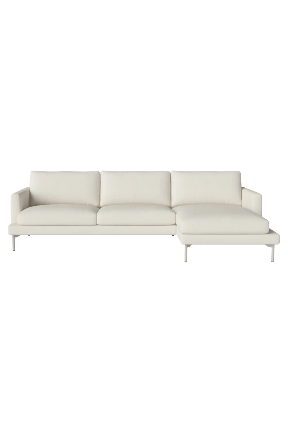 Bouclé 3.5-Seater Chaise Longue Sofa | Bolia Veneda Right