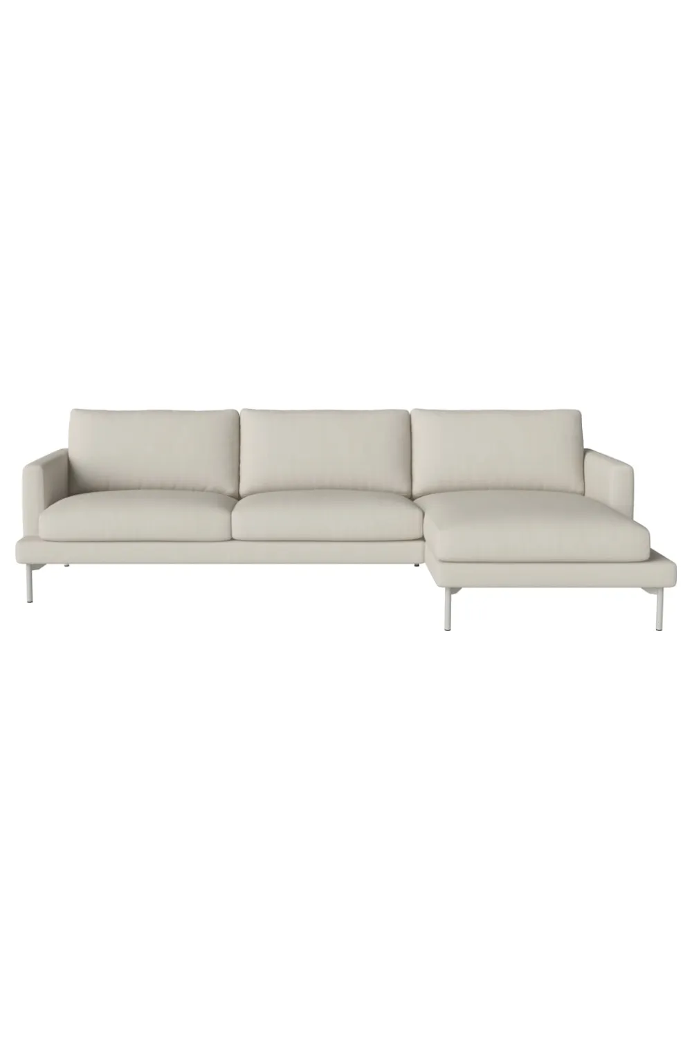 Bouclé 3.5-Seater Chaise Longue Sofa | Bolia Veneda Right