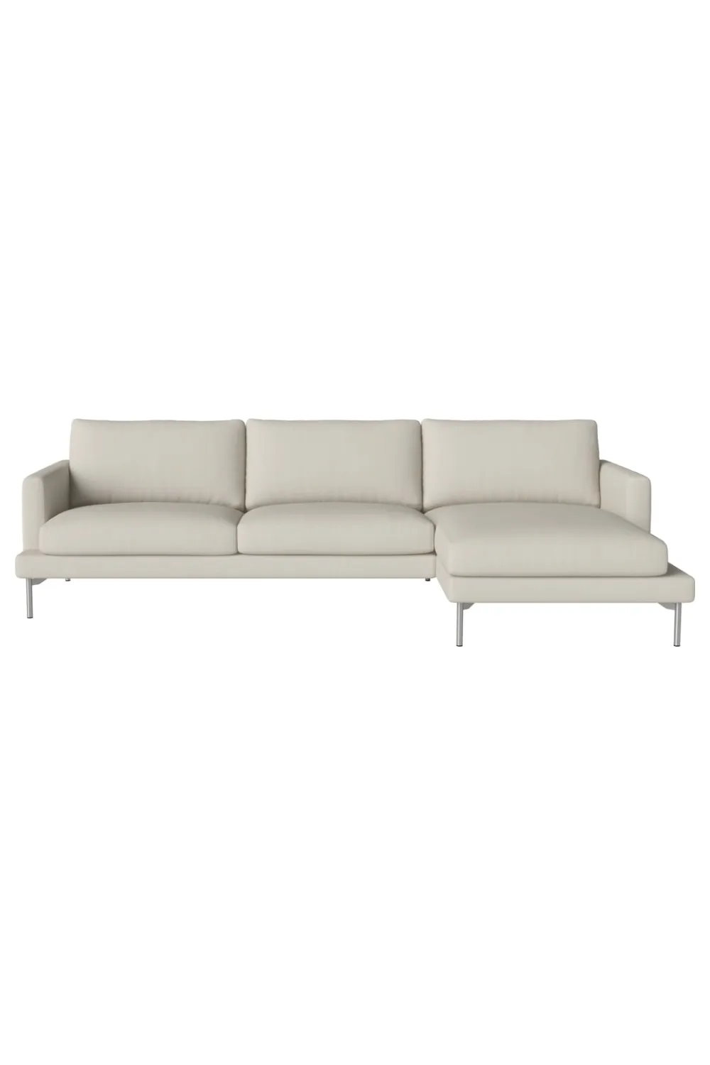 Bouclé 3.5-Seater Chaise Longue Sofa | Bolia Veneda Right