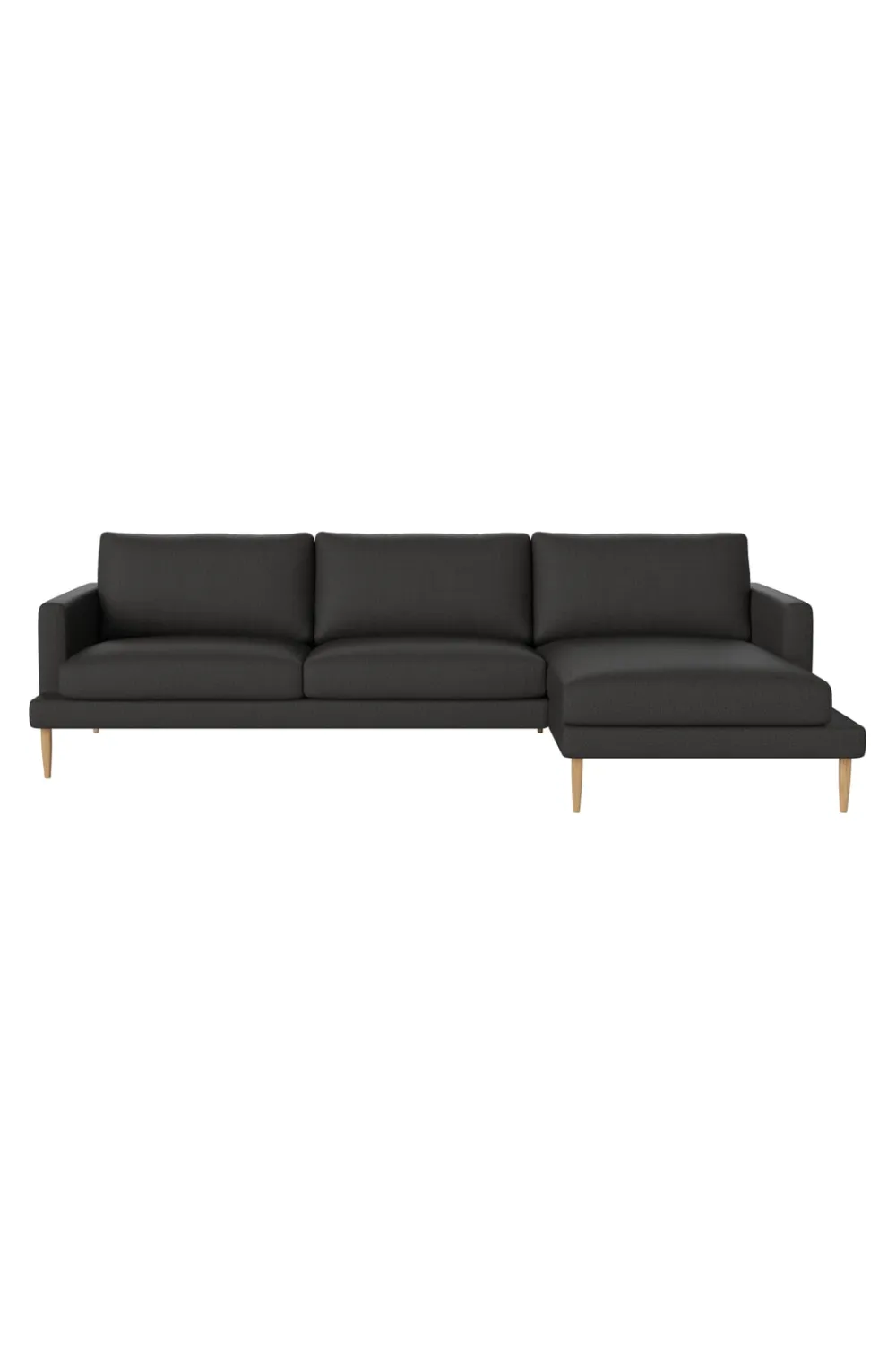 Bouclé 3.5-Seater Chaise Longue Sofa | Bolia Veneda Right