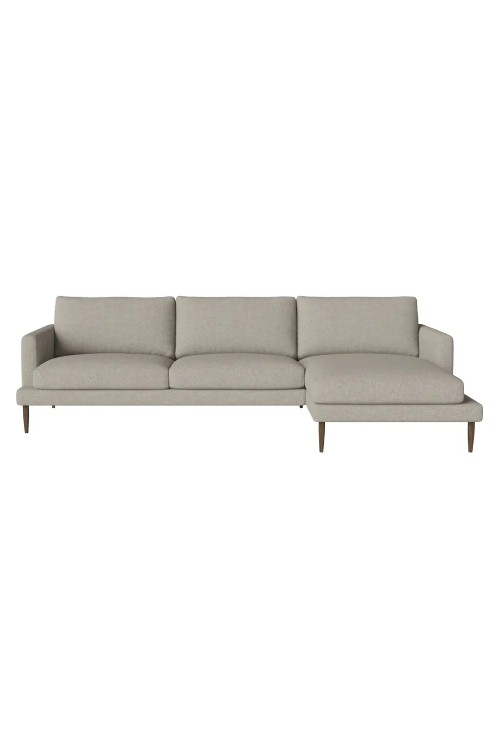 Bouclé 3.5-Seater Chaise Longue Sofa | Bolia Veneda Right