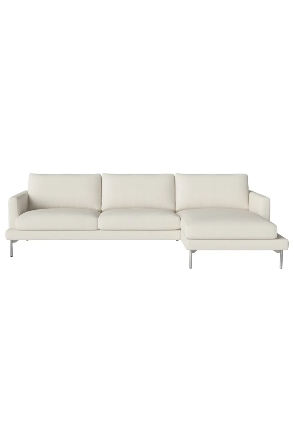 Bouclé 3.5-Seater Chaise Longue Sofa | Bolia Veneda Right