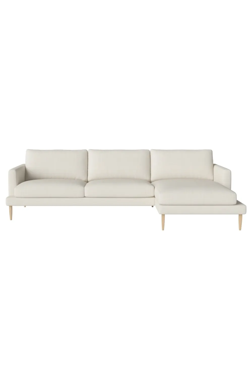 Bouclé 3.5-Seater Chaise Longue Sofa | Bolia Veneda Right