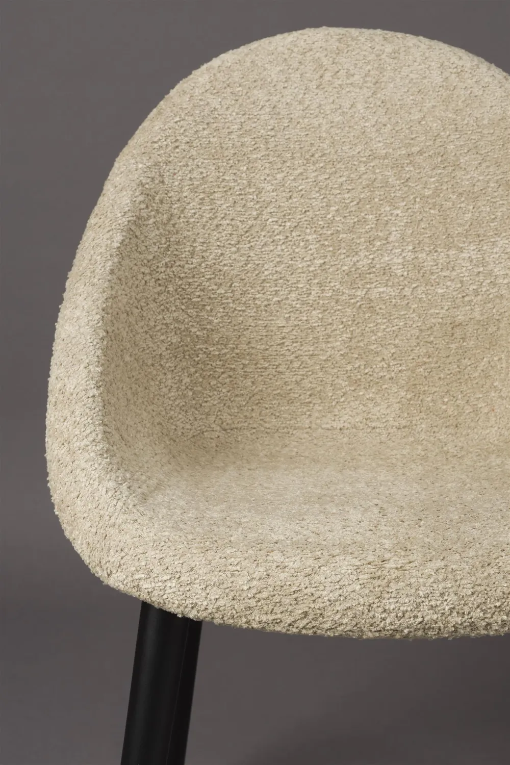 Bouclé Tub Dining Chairs (2) | Dutchbone Fenna