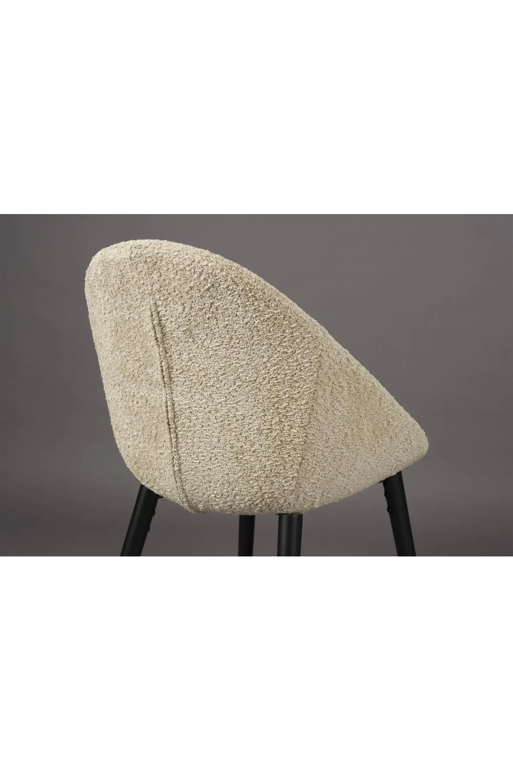 Bouclé Tub Dining Chairs (2) | Dutchbone Fenna