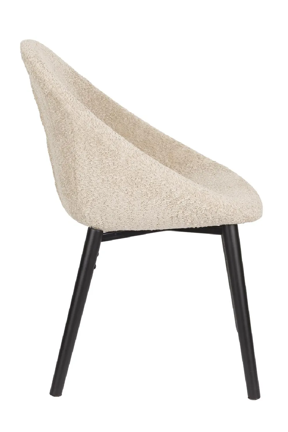 Bouclé Tub Dining Chairs (2) | Dutchbone Fenna