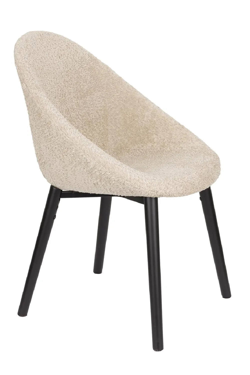 Bouclé Tub Dining Chairs (2) | Dutchbone Fenna