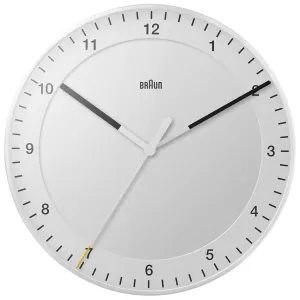 Braun Wall Clock 12" White