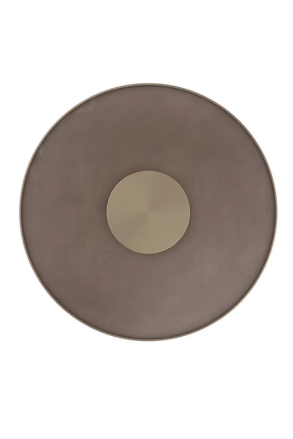 Bronze Glass Pedestal Side Table | Caracole Aperture