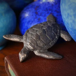 Bronze Sea Turtle Sculpture