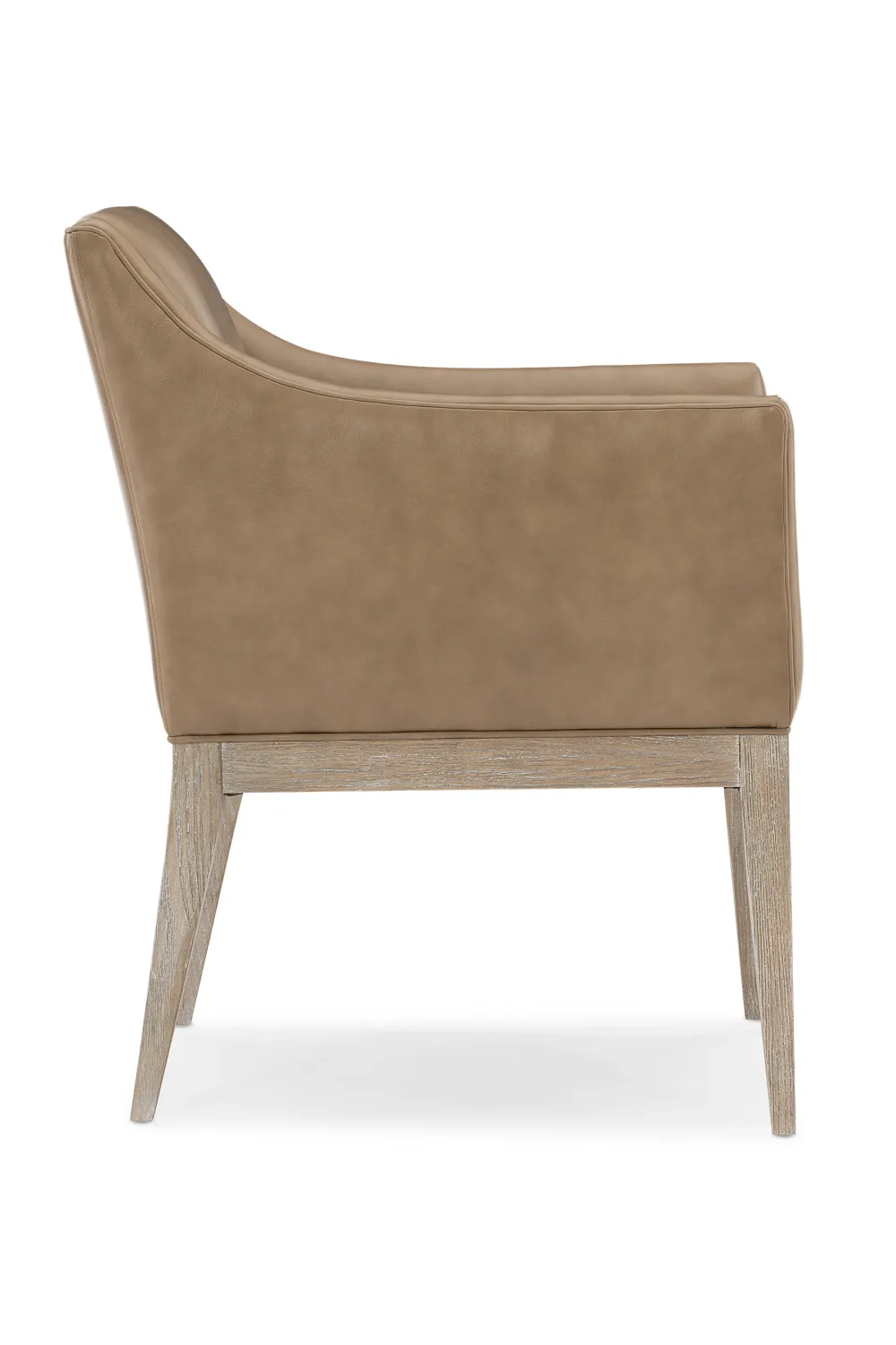 Brown Leather Dining Armchair | Caracole Free And Easy