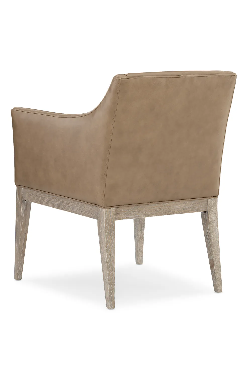 Brown Leather Dining Armchair | Caracole Free And Easy