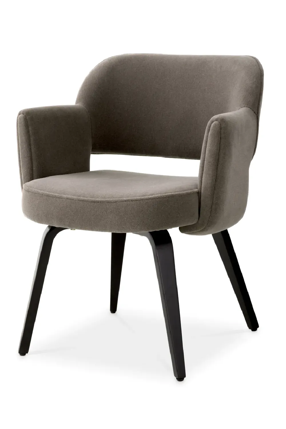 Brown Mohair Dining Chair | Met x Eichholtz Park