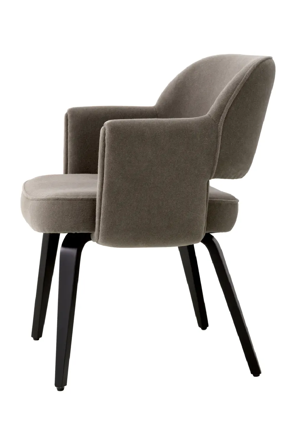 Brown Mohair Dining Chair | Met x Eichholtz Park