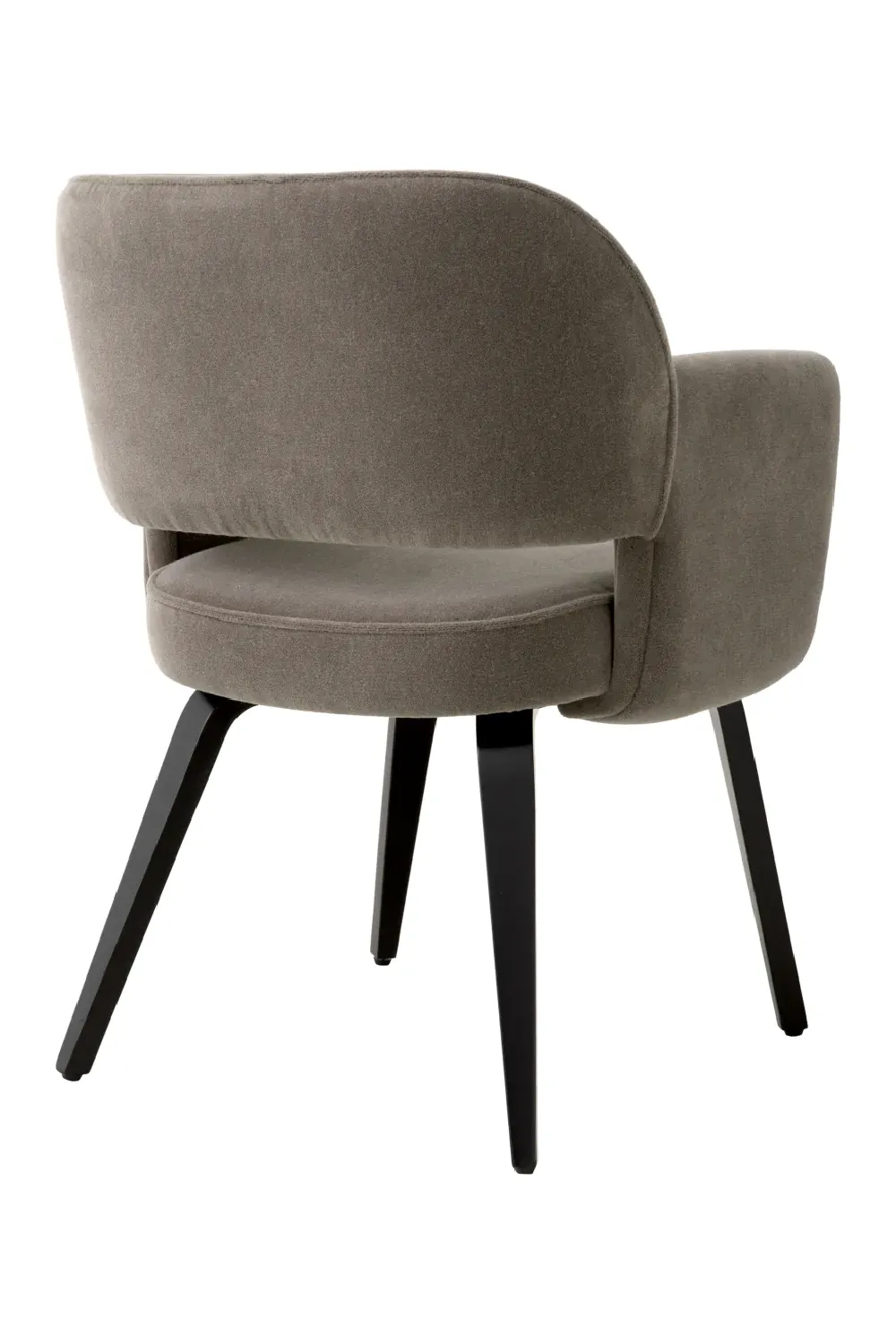 Brown Mohair Dining Chair | Met x Eichholtz Park