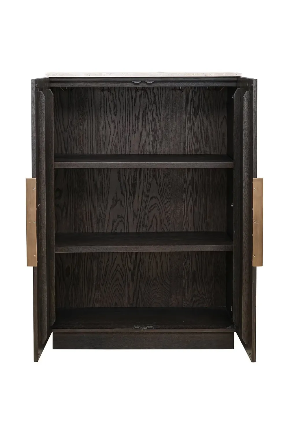 Brown Oak 2-Door Cabinet | OROA Claremont