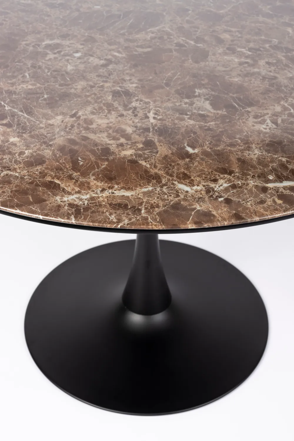 Brown Pedestal Dining Table | DF Maru