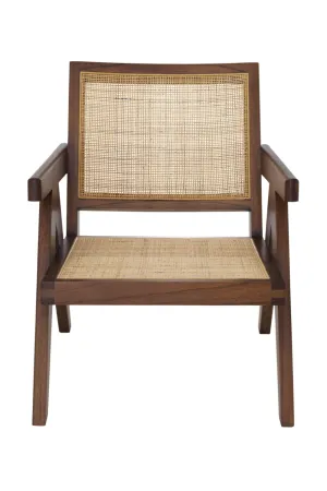 Brown Rattan Lounge Armchair | Eichholtz Aristide