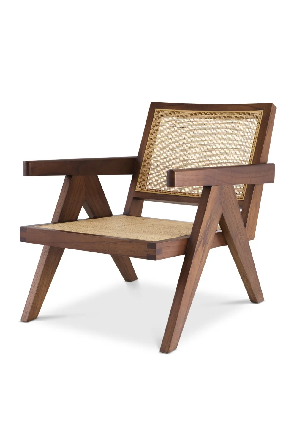 Brown Rattan Lounge Armchair | Eichholtz Aristide