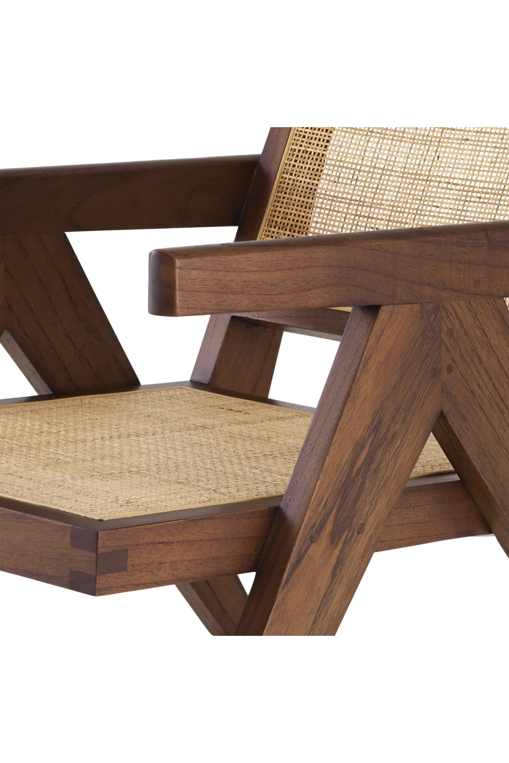 Brown Rattan Lounge Armchair | Eichholtz Aristide