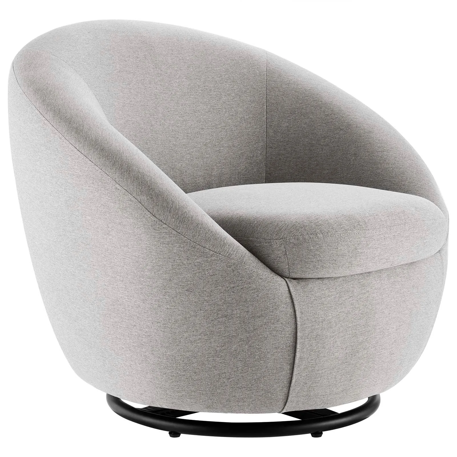 Buttercup Upholstered Fabric Swivel Chair by Modway