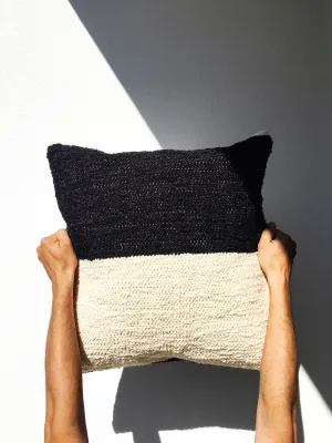 Casa Cubista Color Block Pillow - Black