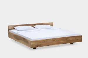 CASSIE | Minimal Bed Frame Handmade Walnut and Oak